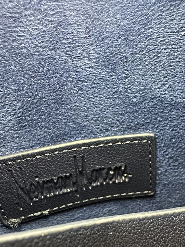 Neiman Marcus Navy , Tote with Shoulder Strap - Image 2