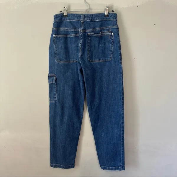 Pilcro Mid-Rise Slim Straight Leg Jeans Cargo Pockets 30 - Image 6