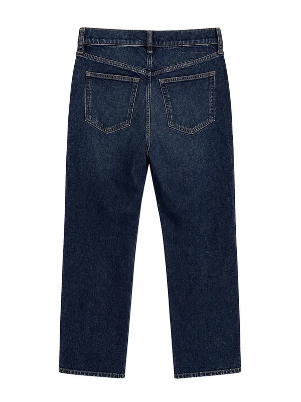 J. Crew 1996 Straight Leg Jeans Dark Wash Blue Denim Size 27 NWOT - Image 3