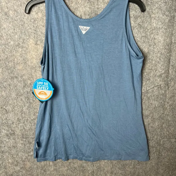 Columbia Women's Size Medium Blue Sleeveless slacks water‎ knit Tank Top - Image 6