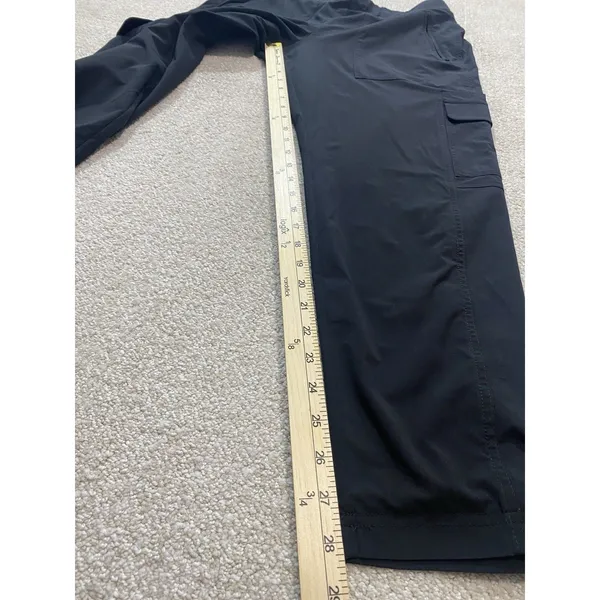 Athleta Pants Womens 12 Black Cargo Stretch Joggers Athletic Outdoor Zip Pocket - Image 12