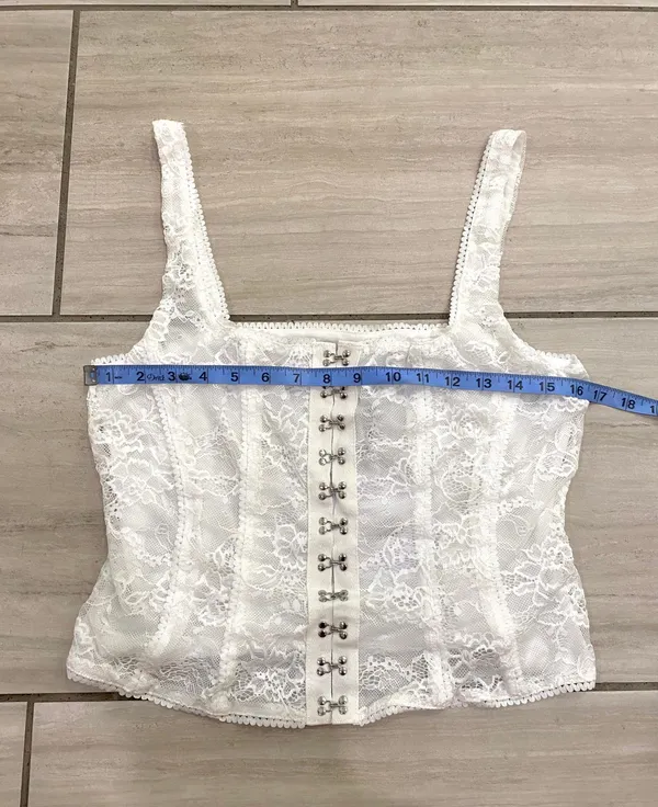 Princess Polly Ivory Lauder Corset Tank Top - Image 8