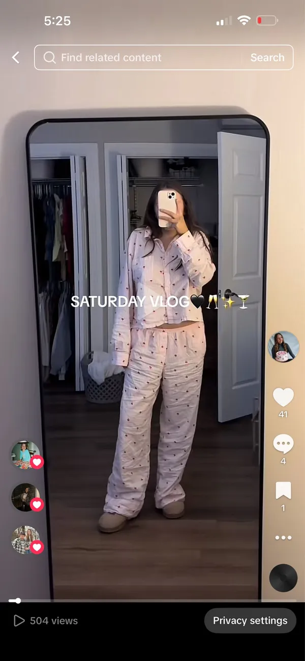 Aerie cherry pajama set  - Image 4