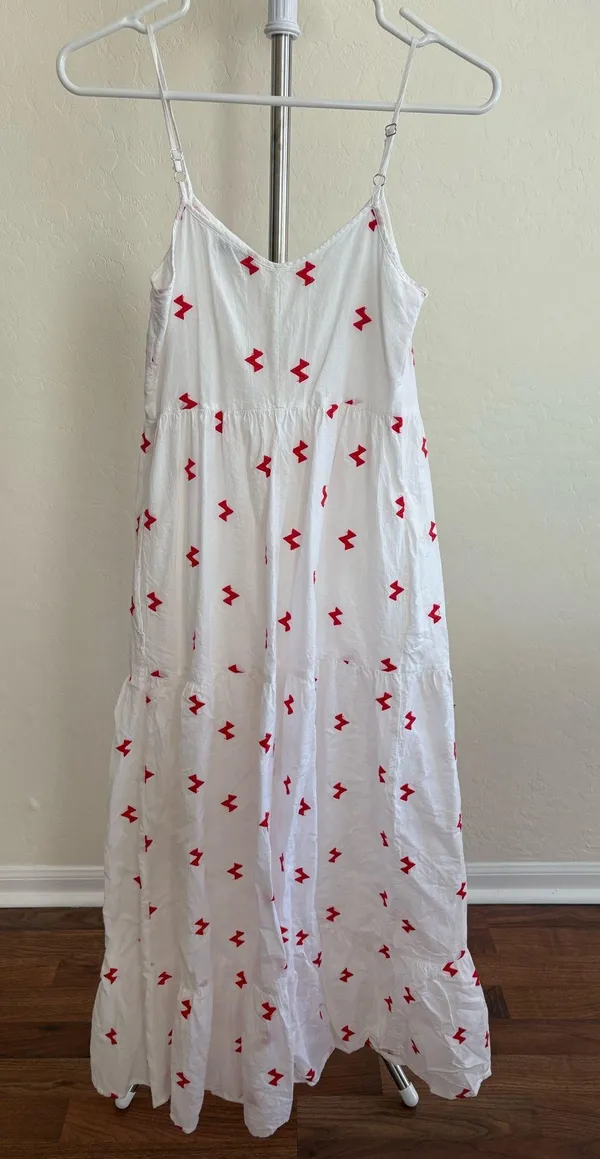 Patterned dress White - Image 2