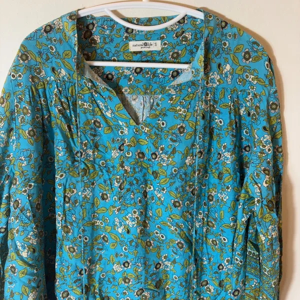 Natural Life Dara Floral Tunic Dress Size Small - Image 3
