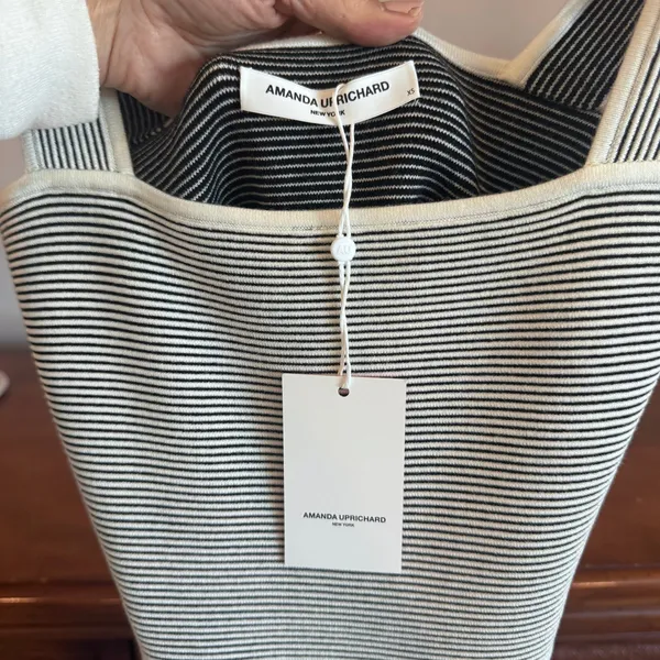 Amanda Uprichard Corenne Mini Dress Black White XS NWT - Image 4