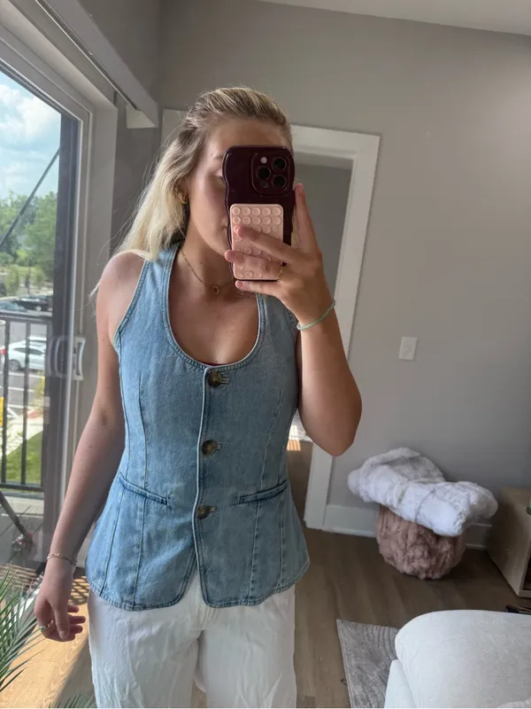 Madewell denim vest top 4 NWT - Image 13