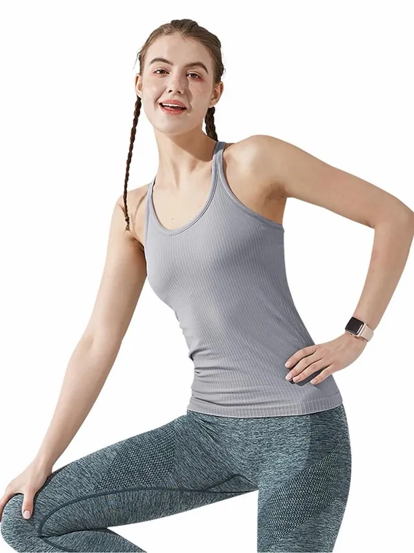 Ribbed Workout Tank Top - Image 7