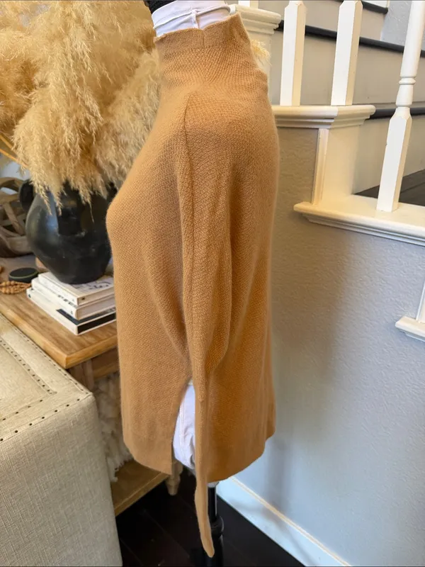 Anthropologie Maeve Shea Oversized Boxy 100% Cashmere Sweater Size XXS - Image 4