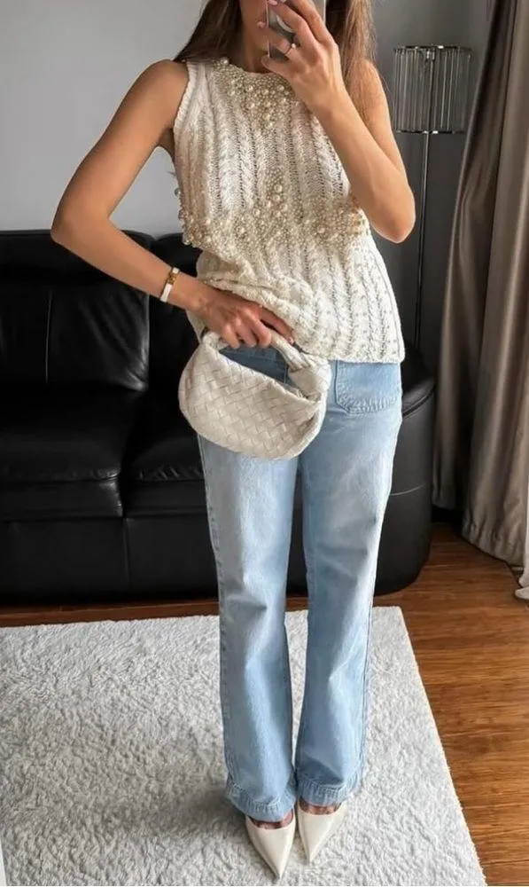 Zara Z1975 Bootcut Jeans With A High Waist - Image 2