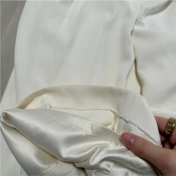 Meshki Suiting Wide Leg Pant - Ivory - Image 6