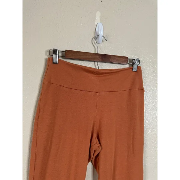 Split59 Raqel High Waisted Fleece Flare Pant in Rust Womans Medium - Image 9