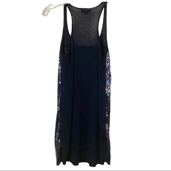 XOXO Multi Colored Sequins Sleeveless Black Dress Size Medium - Image 4