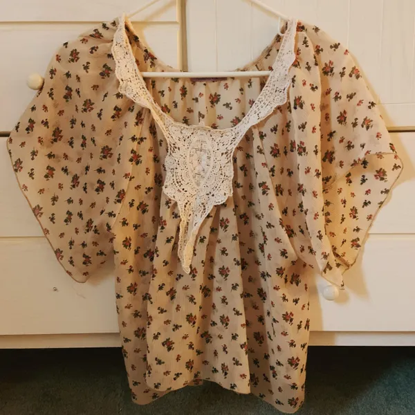 Flowy Floral Blouse Multi - Image 2