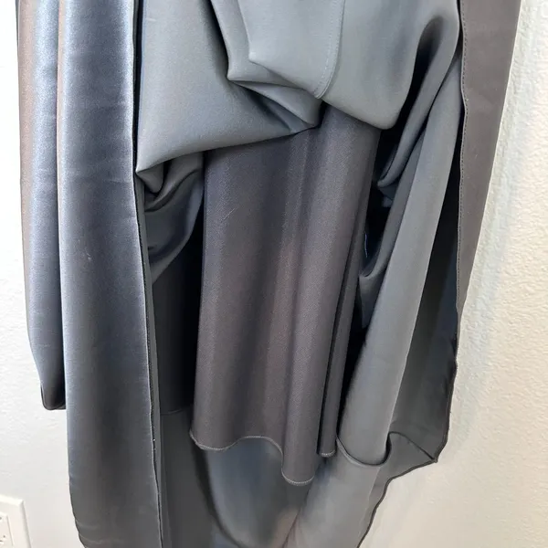 MARC BOUWER GLAMIT Size (4) Women's Dress Gray 100% Silk Formal Beaded‎ - Image 8