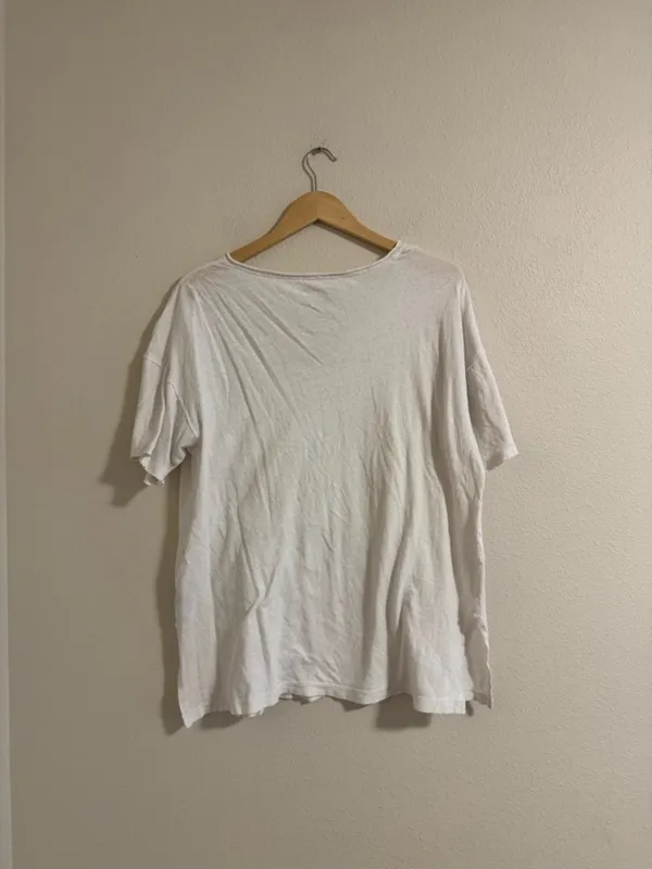 American Eagle Outfitters Off-White Crew Neck Tee - Image 3