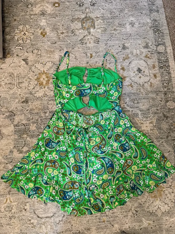Sky to Moon Dress Green Mini - Image 6