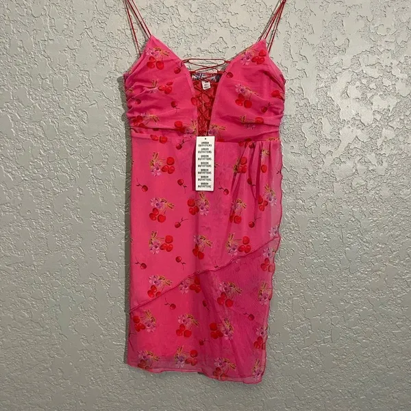 Urban Outfitters Lace Up Mini Dress - Image 3