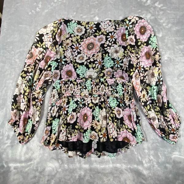 Anthropologie Maeve Small Top Blouse Flounced Multi 70's Peasant‎ Prairie Boho - Image 14