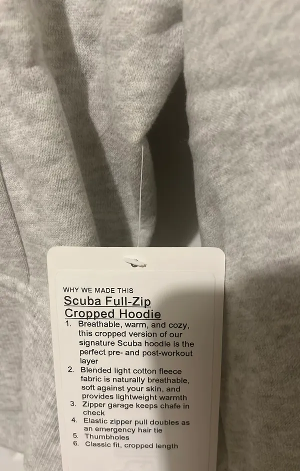 Lululemon Scuba Full-Zip Hoodie Gray - Image 4