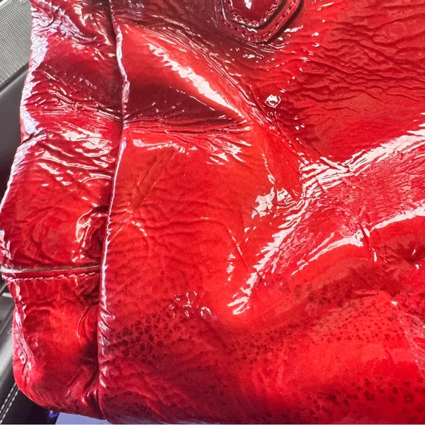 Vintage Coach Chelsea Jayden Cherry Red Patent Leather Tote 18960 Y2K - Image 13