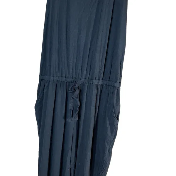 Aerie Jumpsuit Womens Size M Black Sleeveless Racerback Drawstring Waist Casual‎ - Image 3