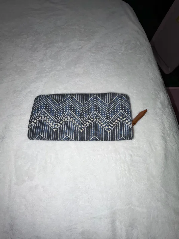 Aztec print wallet Blue - Image 2