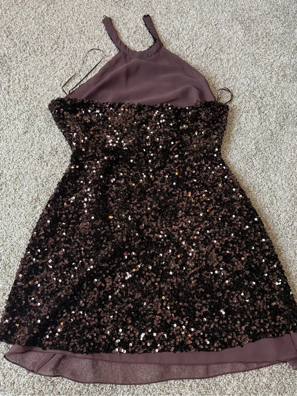 ZARA Sequin Halter Dress - Image 2