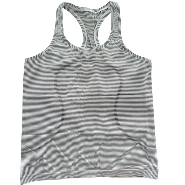 Lululemon Swiftly Tech Tank Size 12 White Black Tempo Micro Stripe Run Gym - Image 2