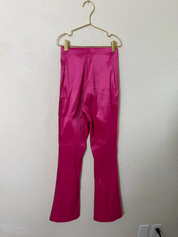 Hosbjerg Womens Elora Pink Ankle‎ Cropped Trousers Dress Pants Women’s Size XS - Image 4