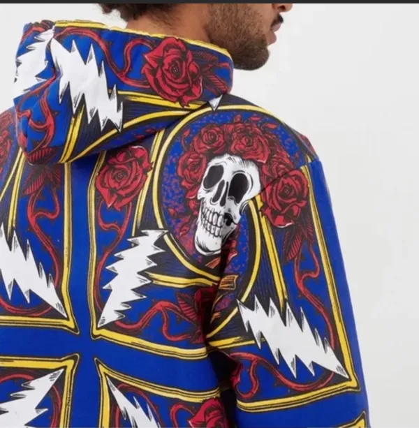 🆕 NWT CTM X Grateful Dead Border Bandana Hoodie | Multicolor - Image 6