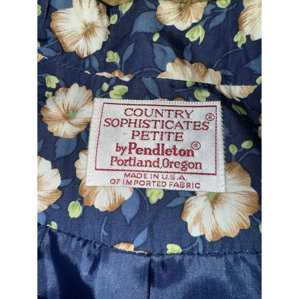 Pendleton Country Sophisticates Vintage‎ Outfit Suit Jacket Sz 8 Skirt Sz 10 - Image 4