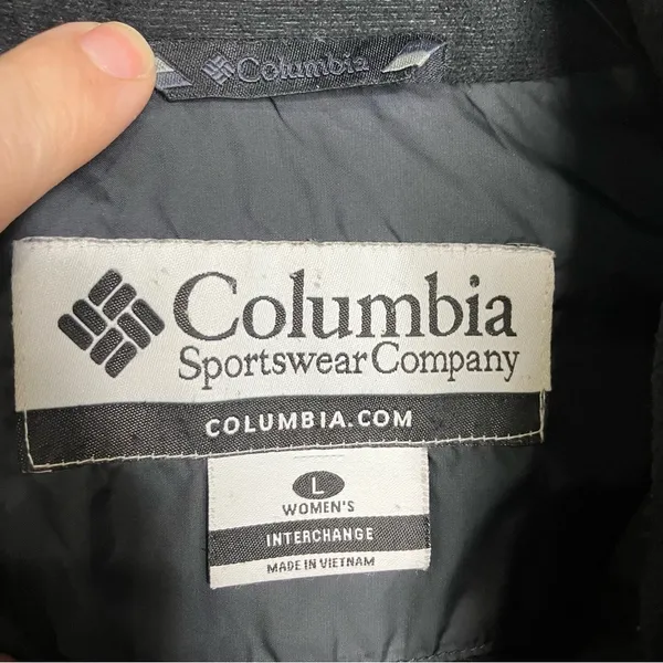 Columbia interchange jacket black‎ size large women’s - Image 5