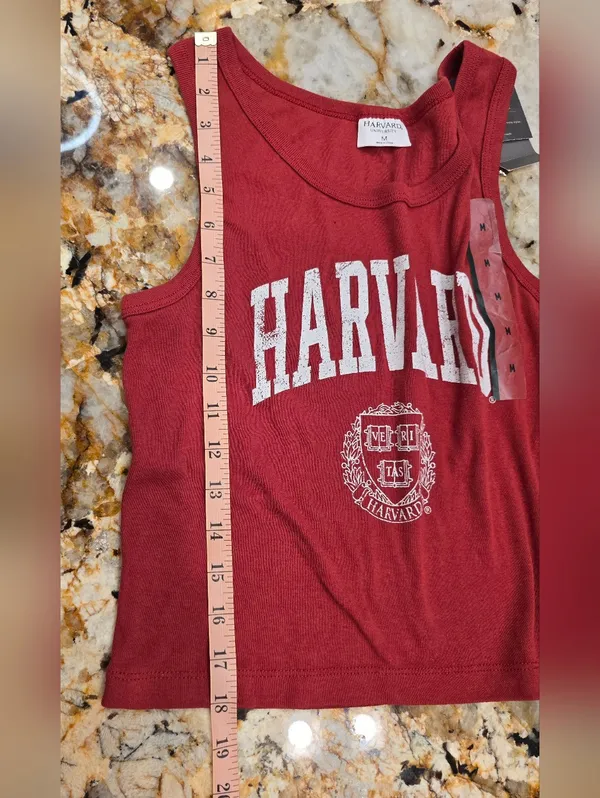 Harvard University Cropped Tank Top M NWT - Image 3