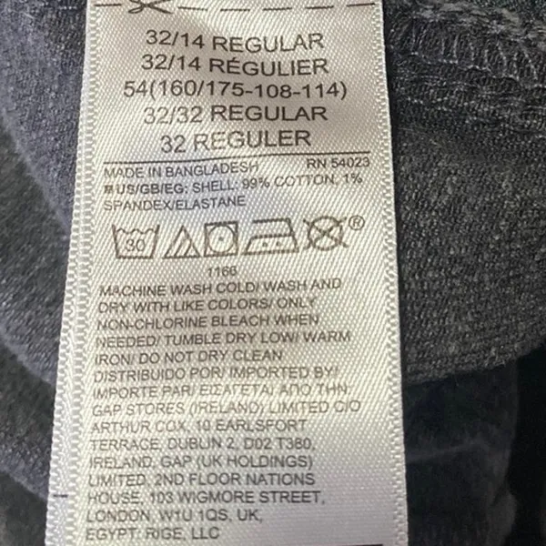 Gap Vintage Flare Women's Black High Rise Straight Leg Denim Jeans Pants Size 32 - Image 5