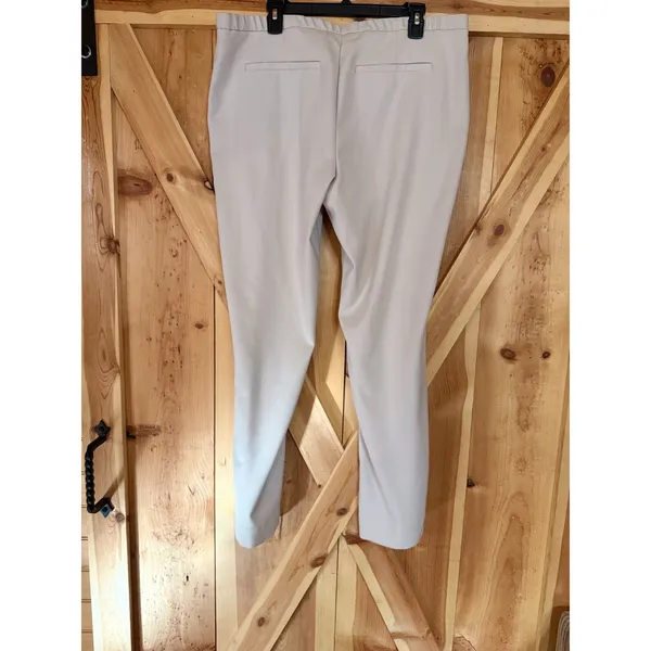 Abercrombie Sloane Low Rise Tailored Slim Boot Pants Tan Beige Size 33/16R NWT - Image 2