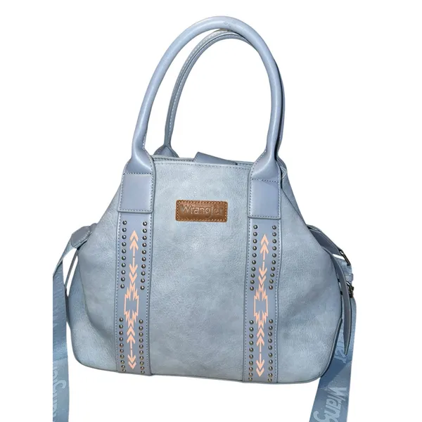 NWOT Wrangler Carry All Aztec Expandable Tote Crossbody‎ Color Jean Boho Western - Image 2