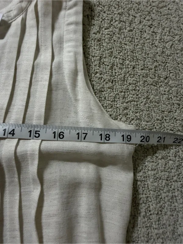 JANE + DELANCEY Floral Tie Waist Midi Dress Linen blend Sz XS - Image 7