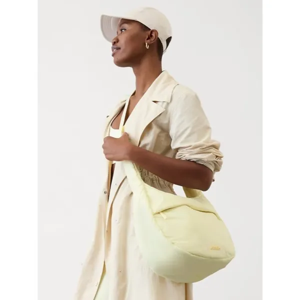 Athleta All About Medium Crossbody Hobo Bag Glow Yellow - Image 2