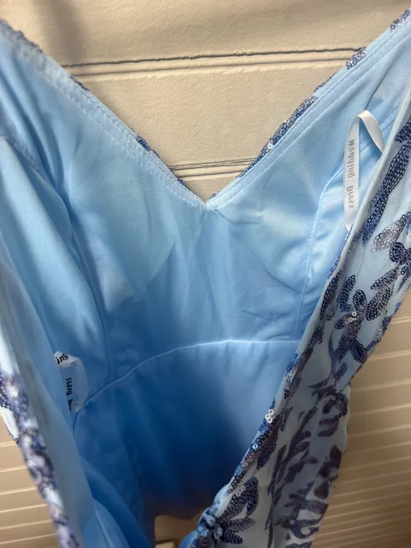 Blue Sequins Homecoming Dress Size 4 - Image 5