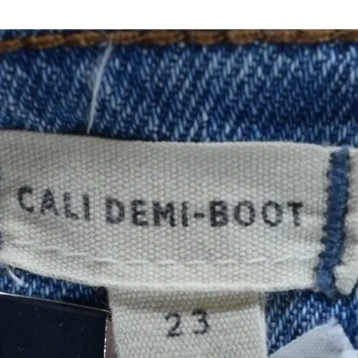 Madewell Demi-Boot Cut Jeans Light Wash Blue Button Fly High Rise Denim Womens - Image 9