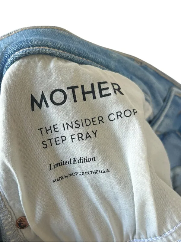 MOTHER The Insider Crop Jeans in Limited Edition Size 30 Gently Used - Image 5