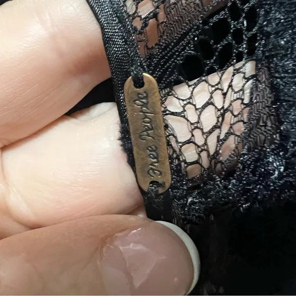 Free people black spaghetti strap top - Image 4