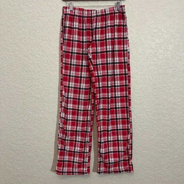 Flirtitude Plaid Fleece Pajama Pants Small - Image 2
