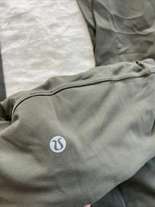Lululemon Groove Super-High-Rise Flared Pant Nulu *Regular Army Green - 6 - Image 6