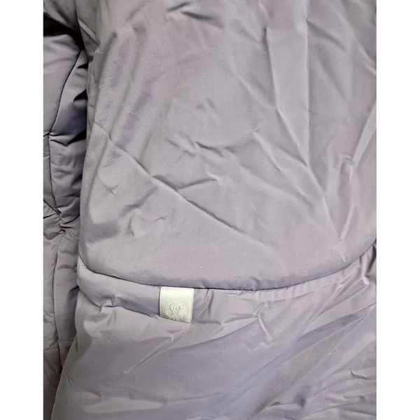 Lululemon Hooded Insulated Wrap Jacket Heathered Light Orbit Women's Size 8‎ - Image 9