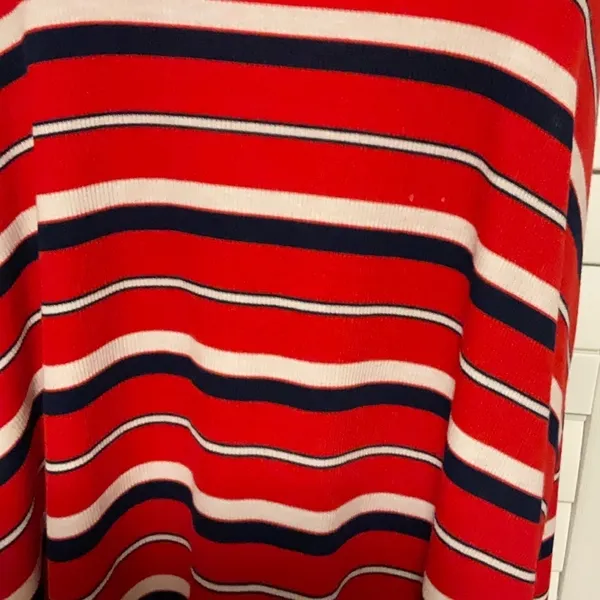 Mossimo Supply Co. Red and White Striped Backless Dress - Image 2