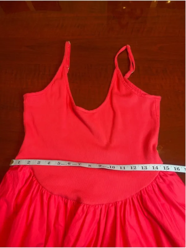 Free People Dylan Midi Dress Cotton Drop Waist Open Back Whimsical Fairy Sz L - Image 11