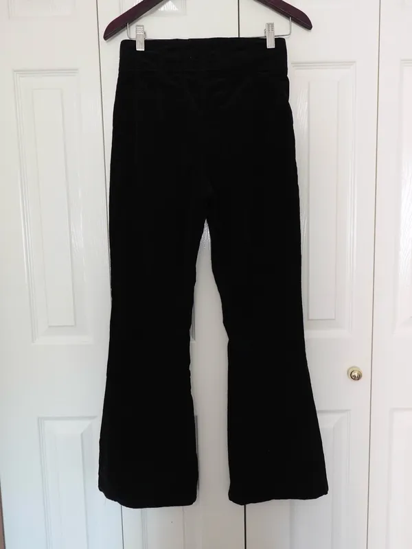 We The Free Jayde Corduroy Flare Stretch Pant - Black - Size: 28 - Image 2