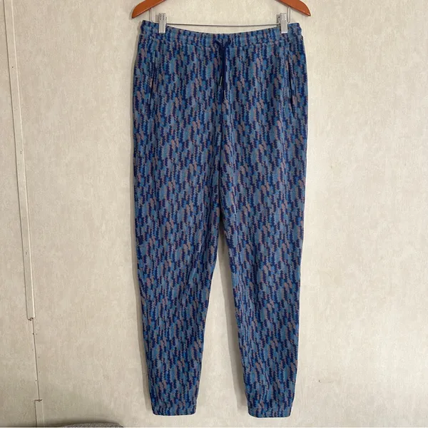 Patagonia Women’s Micro D Joger Fleece Pants Pull On Drawstring in Trees Ikat M - Image 2